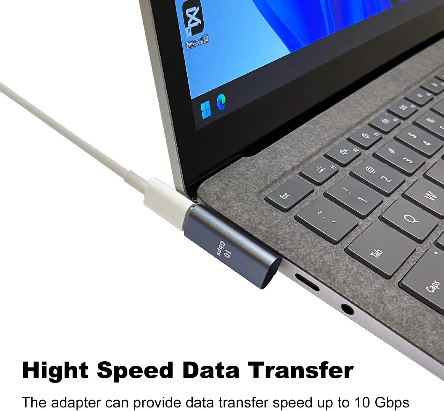 아이폰 애플 아이워치 워치용 USB C 암-USB 수 어댑터, 왼쪽 및 오른쪽 각도 C 타입-USB A 충전기 변환기