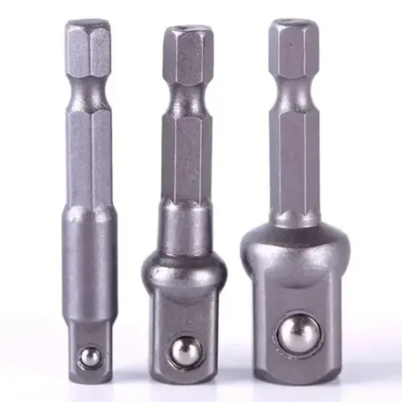 육각 드라이브 소켓 비트 어댑터, 드릴 너트 드라이버 익스텐션, 1/4 3/8 1/2 , 1 개