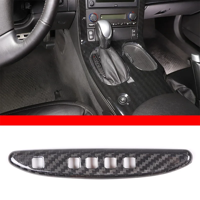 

For Chevrolet Corvette C6 2005-2013 Car Gear Panel Decorative Frame Real Carbon Fiber Interior Accessories LHD