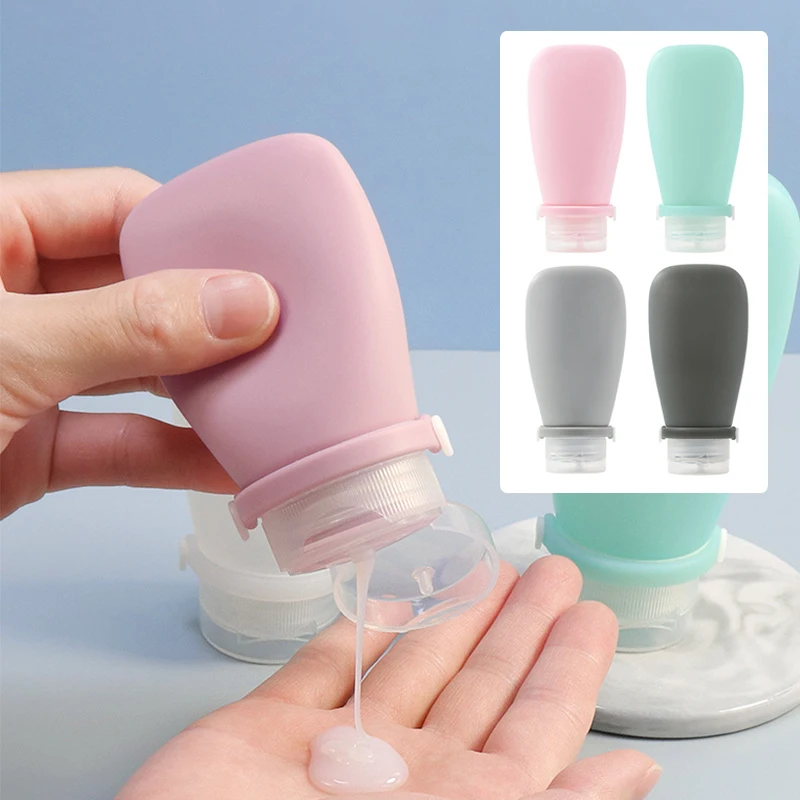 

Travel Refillable Bottle 30/60/90ml Shampoo Container Lotion Squeeze Containers Tube Bottles Silicone Empty Bottle Makeup Tool