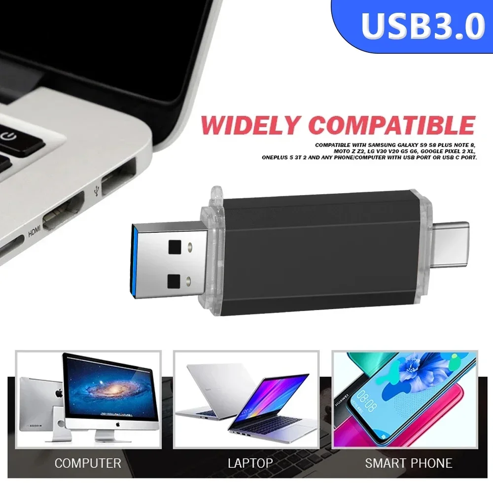 C Ÿ USB 3.0 ÷ ̺ OTG  ̺, Ʈ PC ܺ  ġ ̺, 128GB, 64GB, 32GB, 16GB, 8GB, 4GB