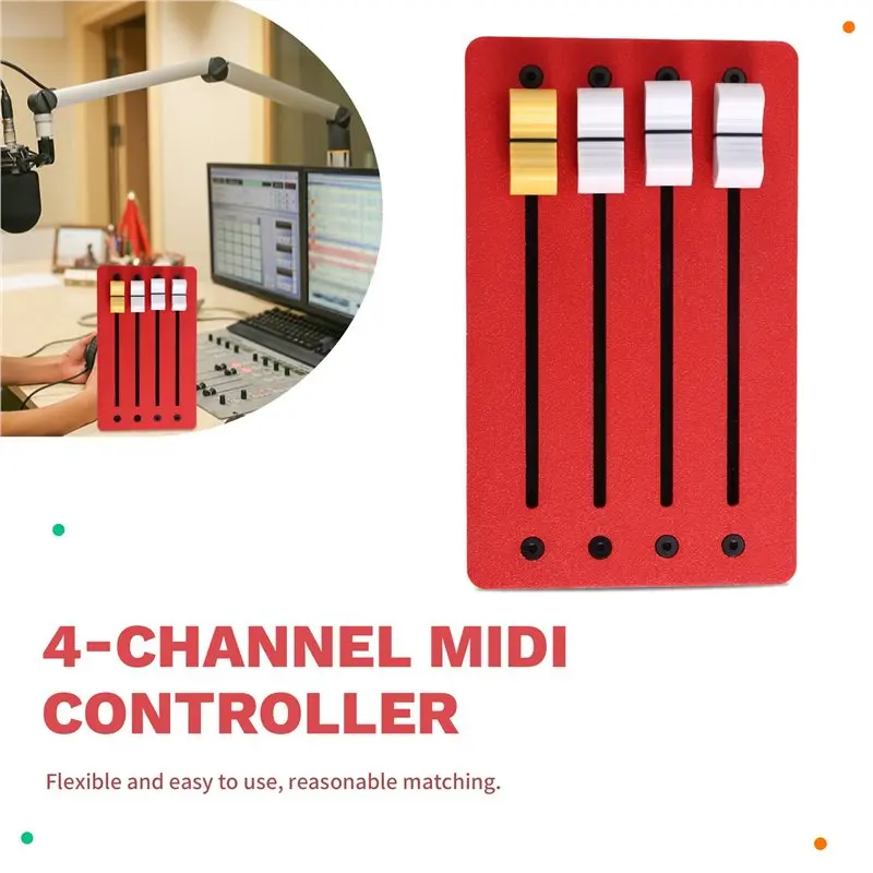 FEDI-4채널 MIDI 컨트롤러 CC 컨트롤러 페이더