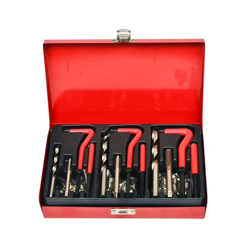 

88Pcs Thread Repair Tool M6 M8 M10 Coil Drill Insert Installation Kit Engine Block Restoring Damaged Set Spark Plug Tapping Tool