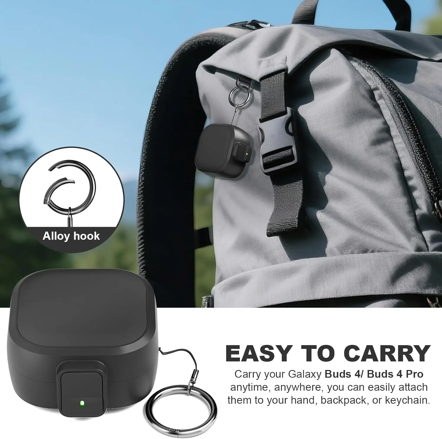Luxurious Shockproof Earphone Case with Safety Lock