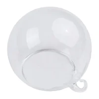Brand New Garden Glass Ball Hanging Plant Vase Wedding Container Decoration Flat Bottom Flower Indoor Succulent 2
