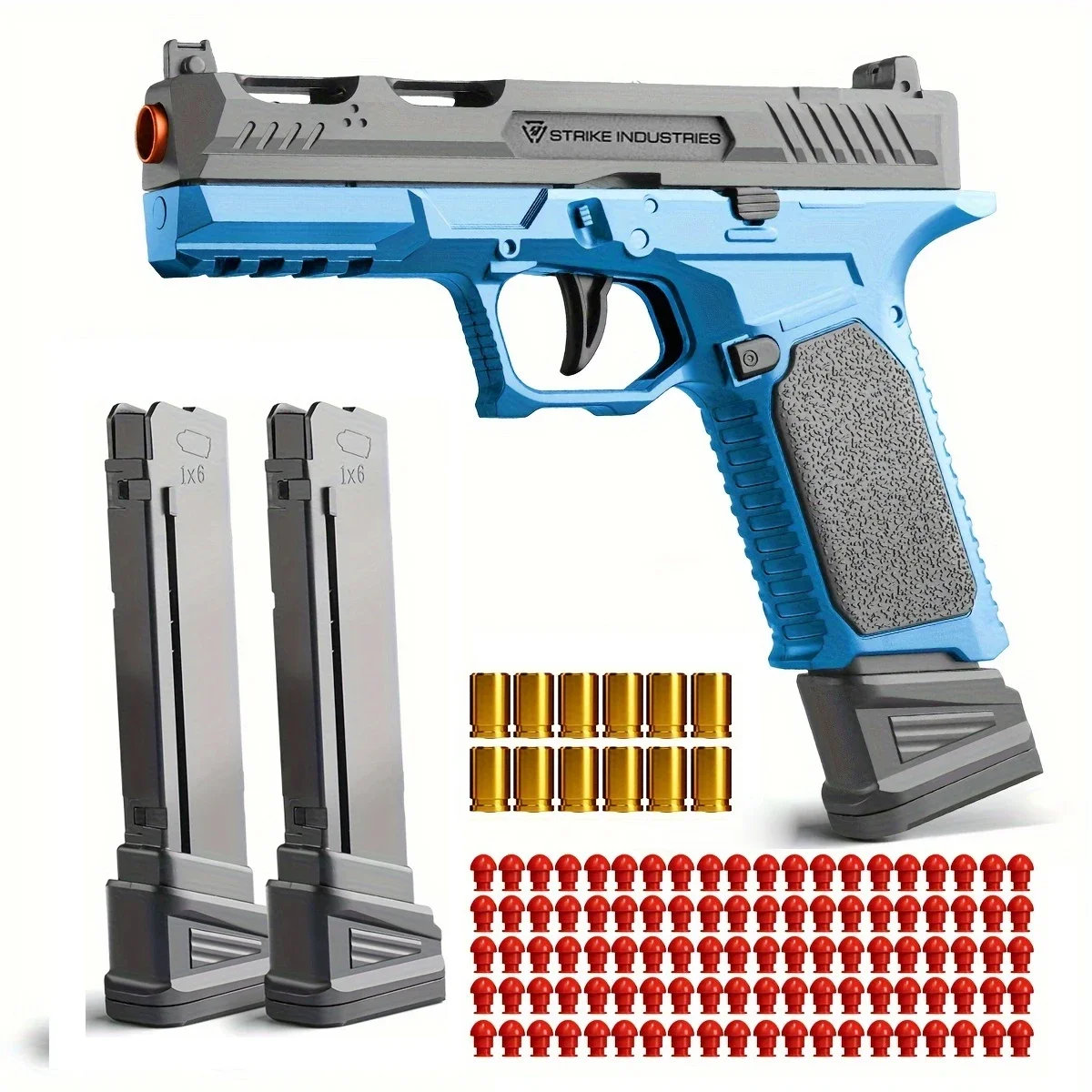 SIG17 M92 Continuous Firing Toy GunShell Ejceting AutomaticEVA Foam Blaster Outdoor CS Shooting Weapons Pistol for Kids Gift 3