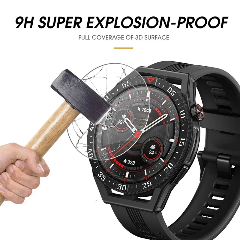 Premium Tempered Glass Smartwatch Screen Protector - Explosion-Proof Film Accessories
