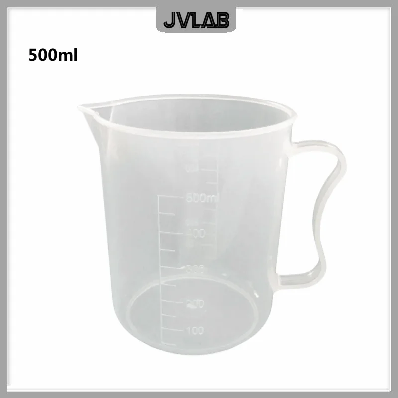 Plastic Measuring Cup Laboratory Scale Clear Cylinder Kitchen Baking Tool 100ml/500ml/1000ml/2000ml/5000ml Each One Total 5pcs