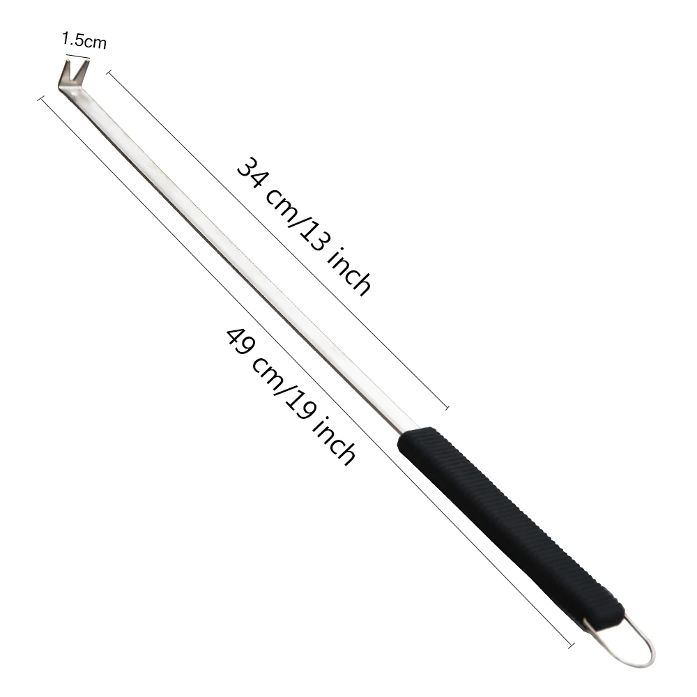 Pizza cutter Onilini 19 inch Stainless Steel Pizza spinner Pizza spinner Turning fork Easy rotation for Evenly baked Oven accessories