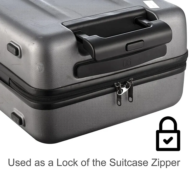 Zipper Clip Theft Deterrent Double Opening Zippers Pull Replacement Detachable Zipper Connectors Lock Carabiner Clip 4Pcs zipper pullers