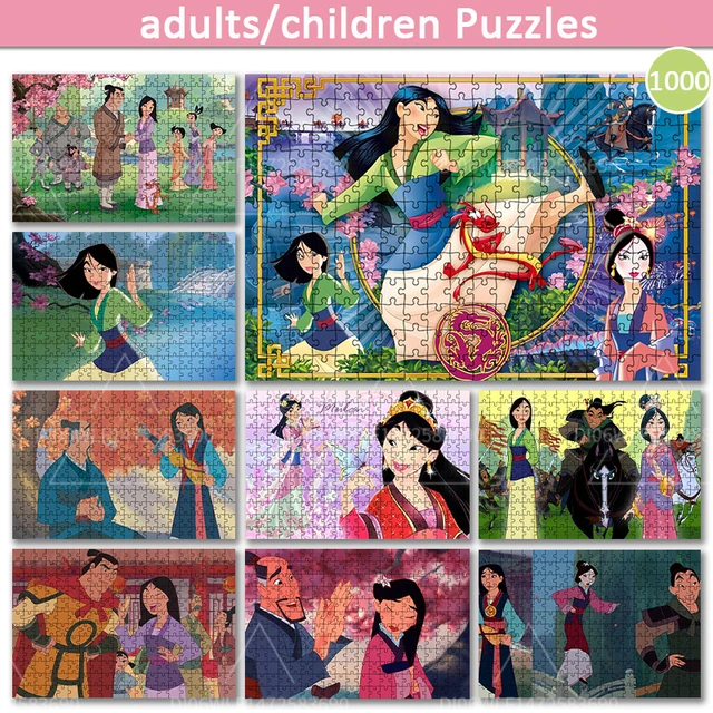 300/500/1000 Pieces Puzzle Beauty and The Beast Disney Cartoon Character  Jigsaw Puzzle for Adults Kids Educational Toys Fun Game - AliExpress