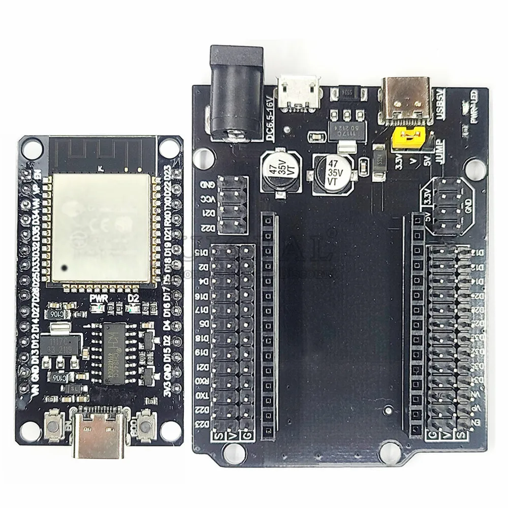 Placa de desarrollo ESP32, WiFi, Bluetooth, potencia ultrabaja, doble ...