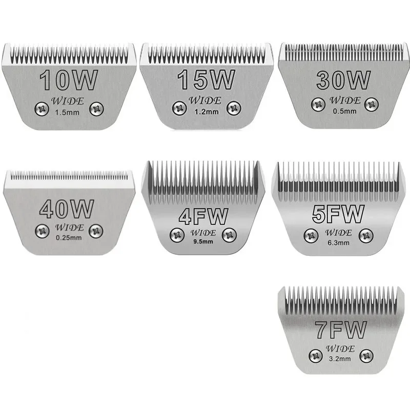 5FW Detachable animal wide Dog pet Horse Replacement blade For most Andis Oster A5 Wahl km10 clippers electric hair trimmer