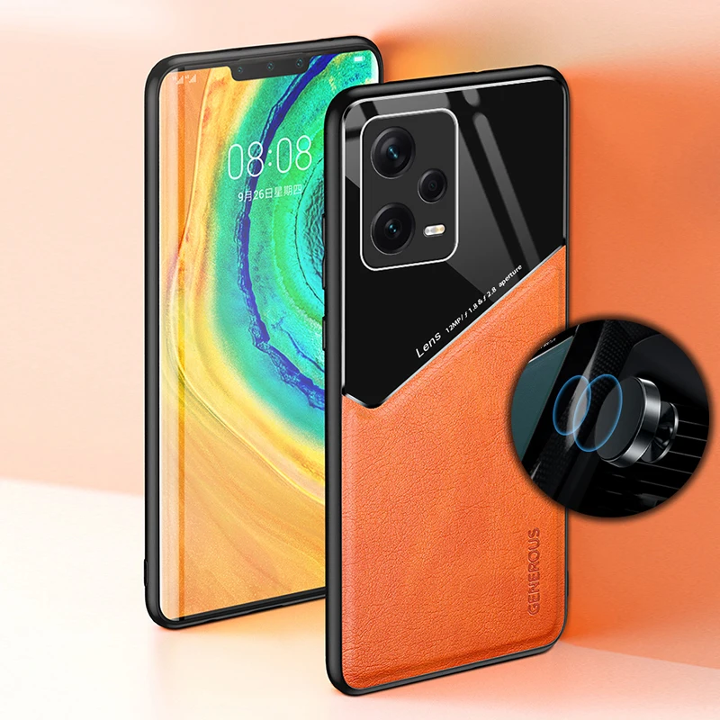 til Xiaomi Redmi Note 12 11 10 9 8 7 11T 12S Turbo Pro Case Splice PU Læder Magnetisk Cover TPU Soft Frame Shell Antifall Funda_voghion.com