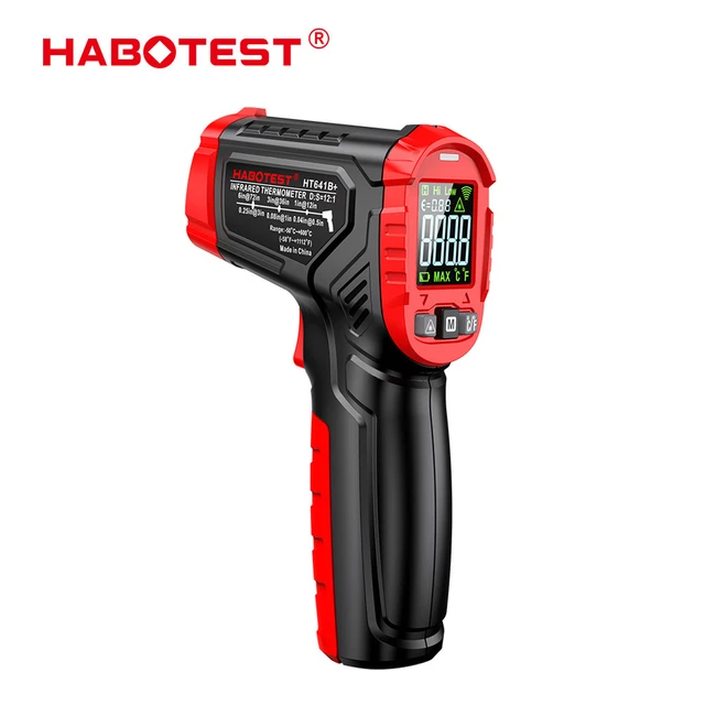 HABOTEST HT641 termometro a infrarossi misuratore di temperatura Laser  senza contatto strumento di superficie Laser IR per forno per Pizza piastra  per carne Grill - AliExpress