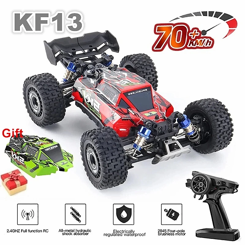 

Автомобиль на радиоуправлении KF13 1/16 с 2 ракушками, бесщеточный двигатель, 2,4 ГГц, автомобили с дистанционным управлением, привод 4x4, автомобиль для дрифта на радиоуправлении с батареей 3S, игрушка для детей, подарок