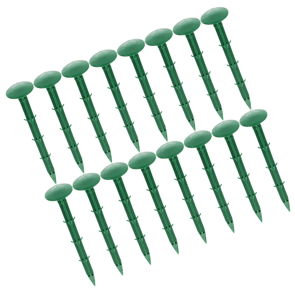 150pcs Ground Stakes Plastic Garden Spikes Landscape Pegs Tent Fixing Tools Camping Stakes Greenhouse Gardening