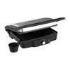 4 Slice Panini Press Grill Stainless Steel Sandwich Maker with Non-Stick Double Plates Locking Lids Drip Tray Opens 180 Degrees 1