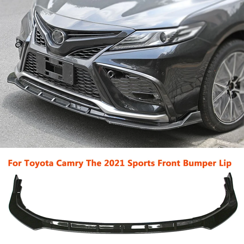 

Спортивный спойлер на передний бампер для Toyota Camry 2021, автомобильный передний лопата, сплиттер, диффузор, комплект для кузова автомобиля, внешнее украшение