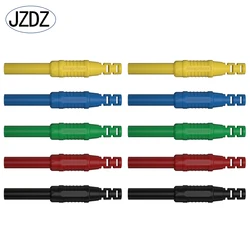 JZDZ 10pcs 4mm Banana Plug Female Socket Copper Extension Cord Connector DIY Electrical Connector J.10051