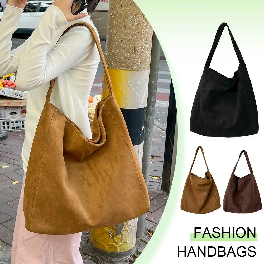 Women's Fashion Tweed Fabric Underarm Bag - Large Capacity Casual Shoulder Handbag