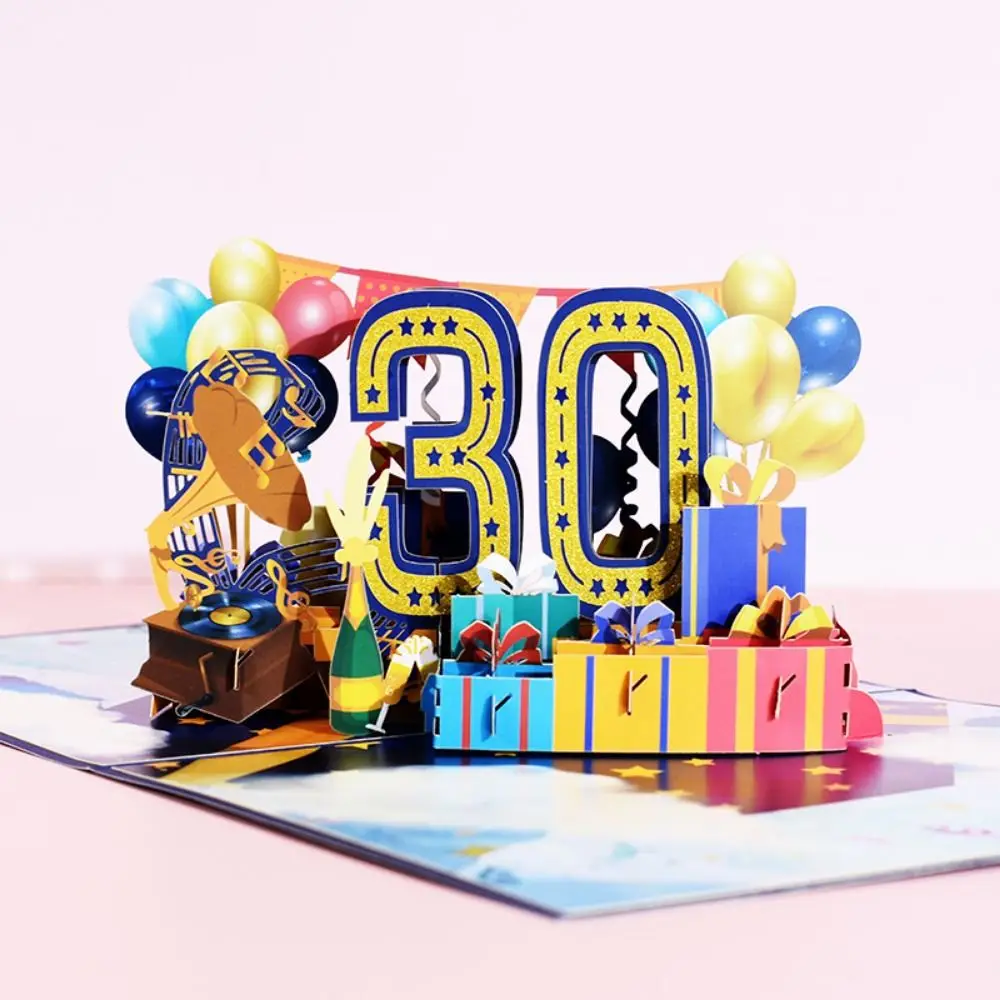 Creative Birthday Wedding Anniversary Card Three-dimensional Handmade Paper Carving Originality Gift Personalized Portable