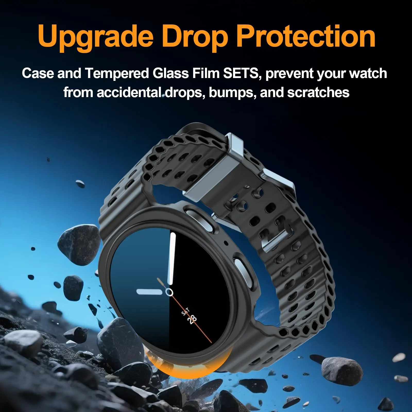 Protective Bumper Cover for Smartwatch - Premium PC Case and Accessory