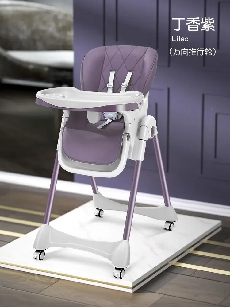 Portable Foldable Baby Dining Chair Home Cartoon Children's Dining Chair Is Available for Sitting or Lying Down