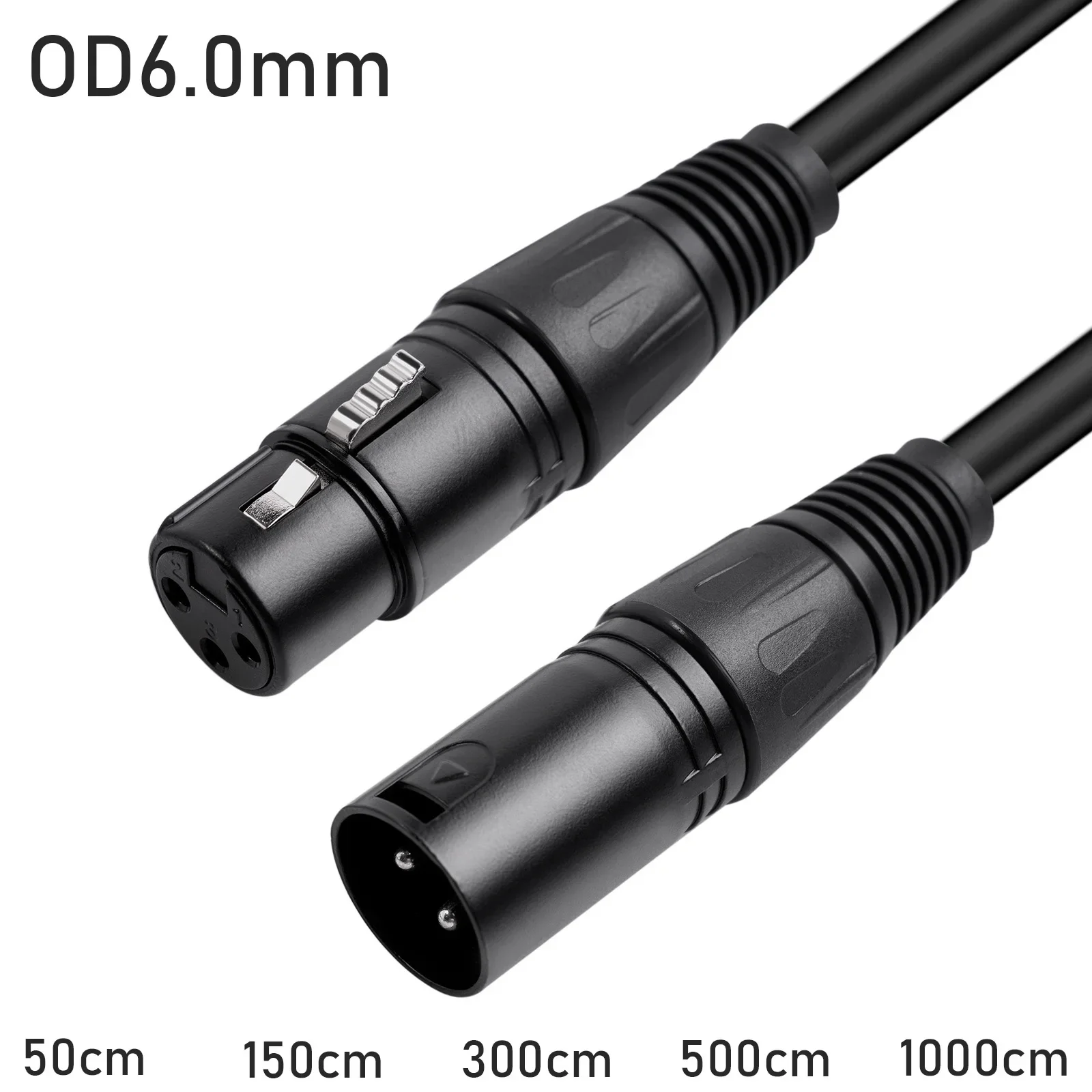 XLR cable connection line 3Pin male to female signal control line, par light sur