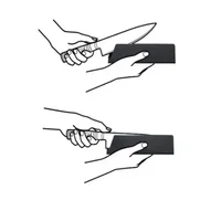 Gaine pour couteau de cuisine, étui pour couteau de Chef, protection des bords des couteaux noirs 5