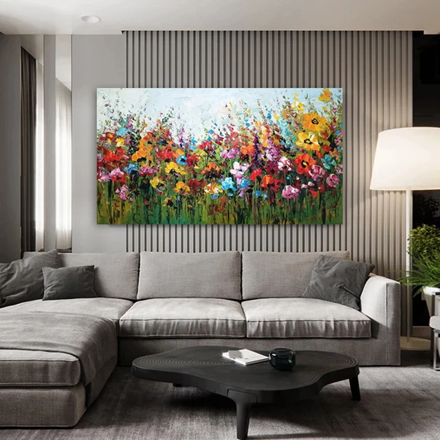 Abstract Flower Canvas Painting Modern Nordic Wall Art Poster Prints Pictures for Living Room Home Decoration Gifts 2