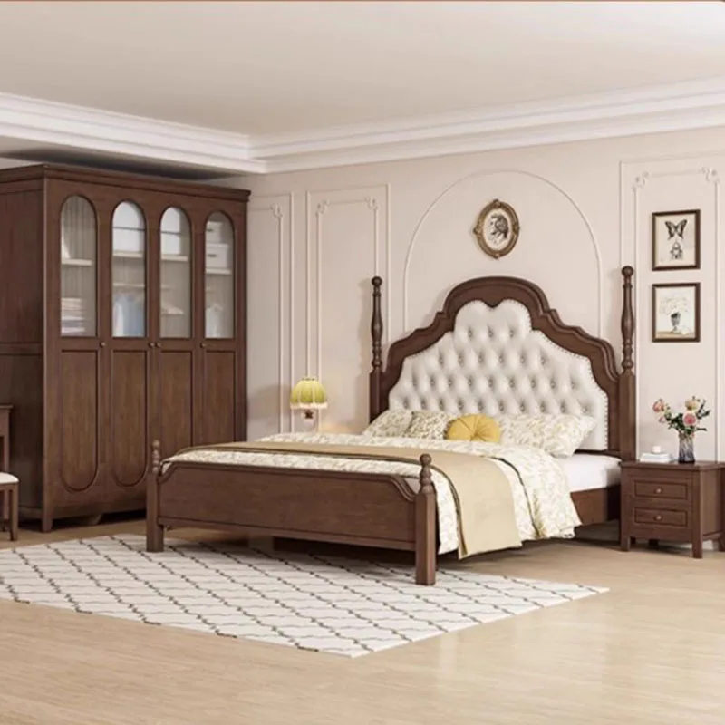 Supporto Letto Matrimoniale Impermeabile Di Fascia Alta Moderno Modulare Letto Matrimoniale Biancheria Da Letto Di Lusso Estetica Letti Matrimoniali M