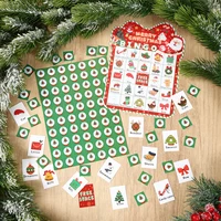 Christmas Cartoon Bingos Game Cards Merry Christmas Decoration for Home 2025 Bingo Game Set Navidad Natal New Year Gift 2026 5