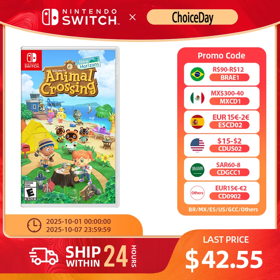 Nintendo Switch- Animal Crossing New Horizons - Games Cartridge