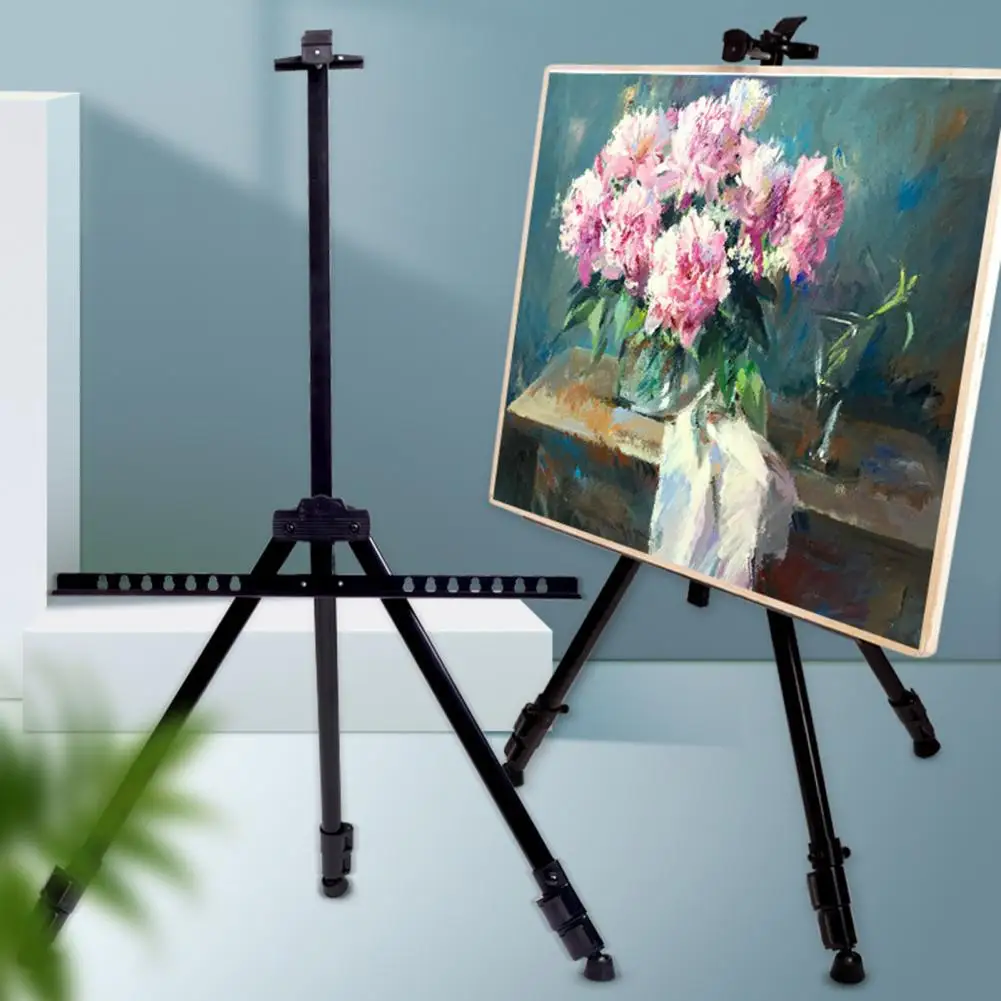 Easel Stand Practical Painting Canvas Art Drawing Easel Thickened Metal Display Painting Canvas Metal Home Use
