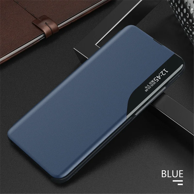 Magnetic Smart Transparent Window View Flip Leathert Case For iPhone 11 Pro Max 12 Mini X XS XR SE 2020 7 8 Plus Stand Cover on cheap iphone 13 mini case