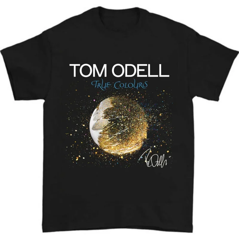 

Мужская футболка Tom Odell с надписью True Colors, черная, все размеры от S до 5XL, подарок HC248