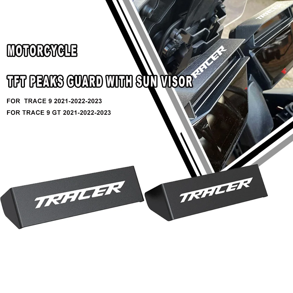 

For Yamaha Trace 9 GT 2021 2022 2023 Trace9 T9 gt Motorcycle TFT Peaks Guard with sun visor Instrument Hat Sun Meter Cover Guard