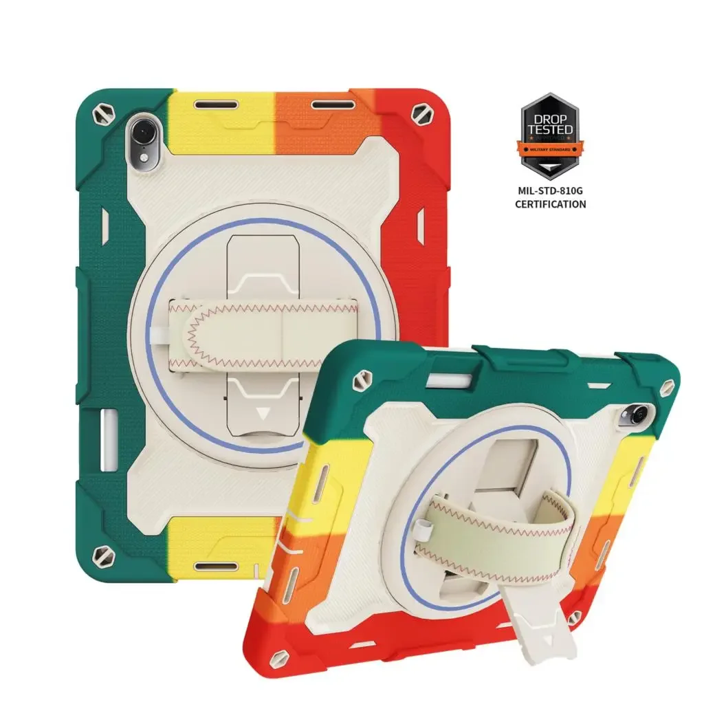 Kickstand à Prova de Choque com Alça de Mão Capa Rotativa Huawei Matepad 11 11.5 Air se 10.4 Honor Pad x8 v8 Pro x9 Case