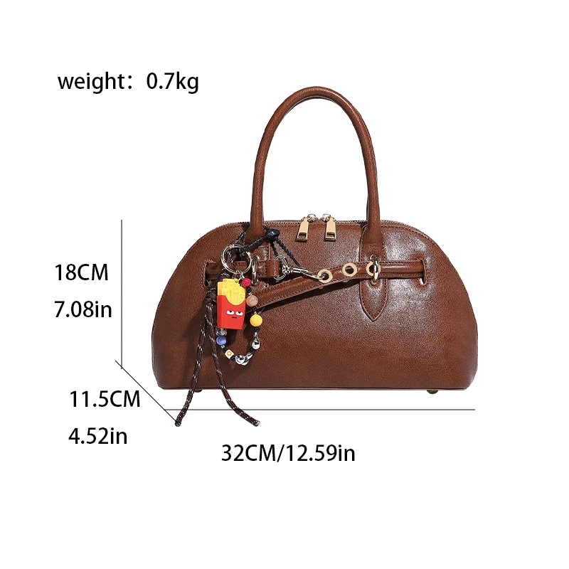 thumbnail image 1 of Bolso de mano de bolos de cuero PU de primera calidad para mujer, bolso de hombro tipo almohada de diseñador de lujo, bolsos de tendencia de moda de verano, 1 of 4