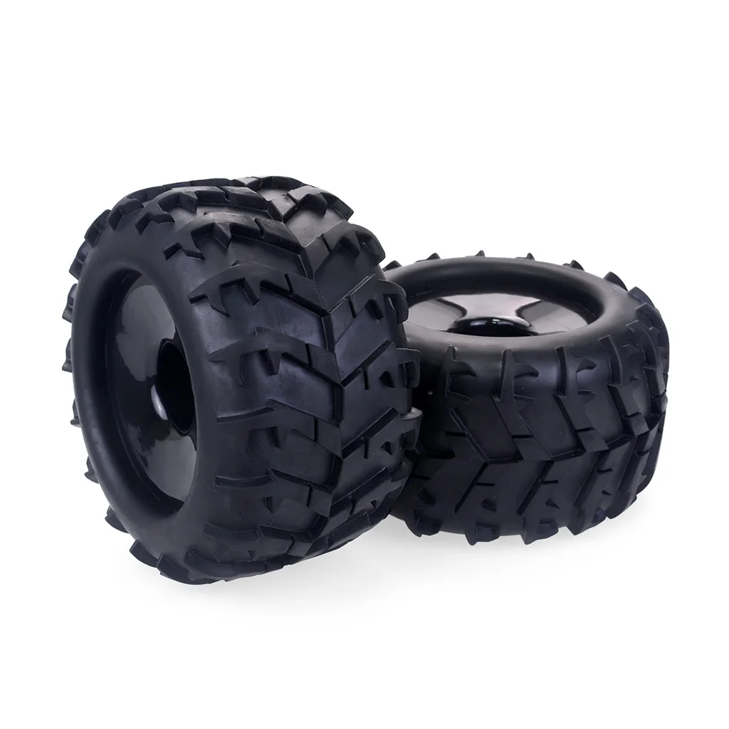 4PCS 17mm Hex 1/8 RC Monster Truck Rad Reifen Nabe Felge Gummi Reifen FÜR RC Auto Redcat HPI Kyosho Hobao Hongnor Team Losi GM DHK – Detail 8