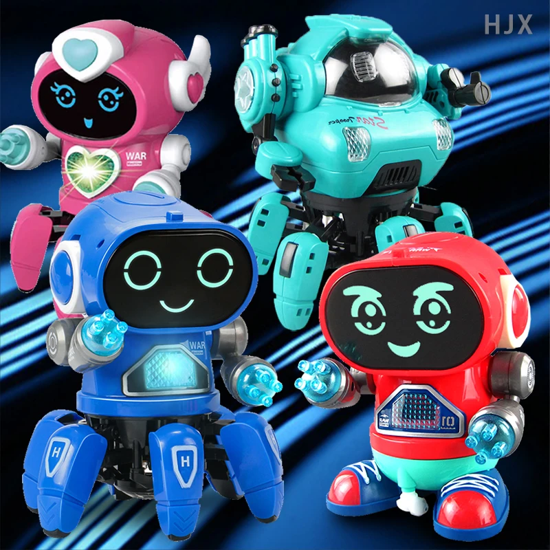

Funny Electric Hyun Dance Music Light Walking Action Robot Spider Dolls Novelty Gag Toy for Children Kids Boy Girl Babys Toddler
