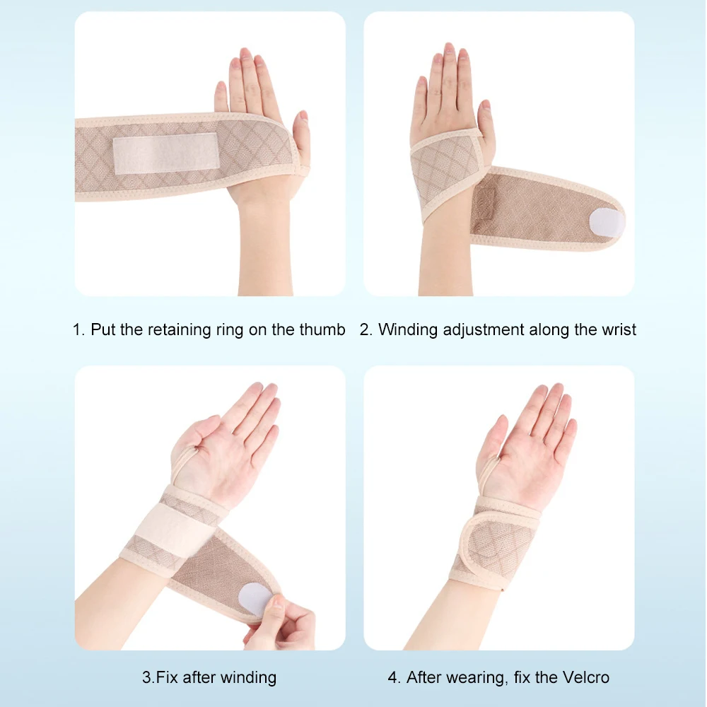 1Pair Wrist Support Brace Adjustable Wrist Strap Reversible Sports/Tendonitis Pain Relief/Carpal Tunnel/Arthritis