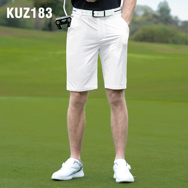 PGM Golf Shorts Mens Summer Golf Shorts Sweatpants Male Elastic Sash Sports Wear Fast Dry Casual Trousers KUZ183