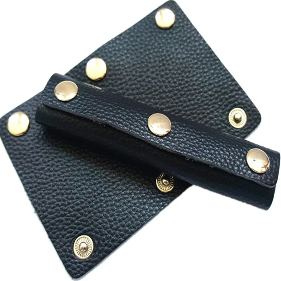 PU Leders chutz handschuhe für Damen Canvas Tasche Leder griff Spezial tasche Te