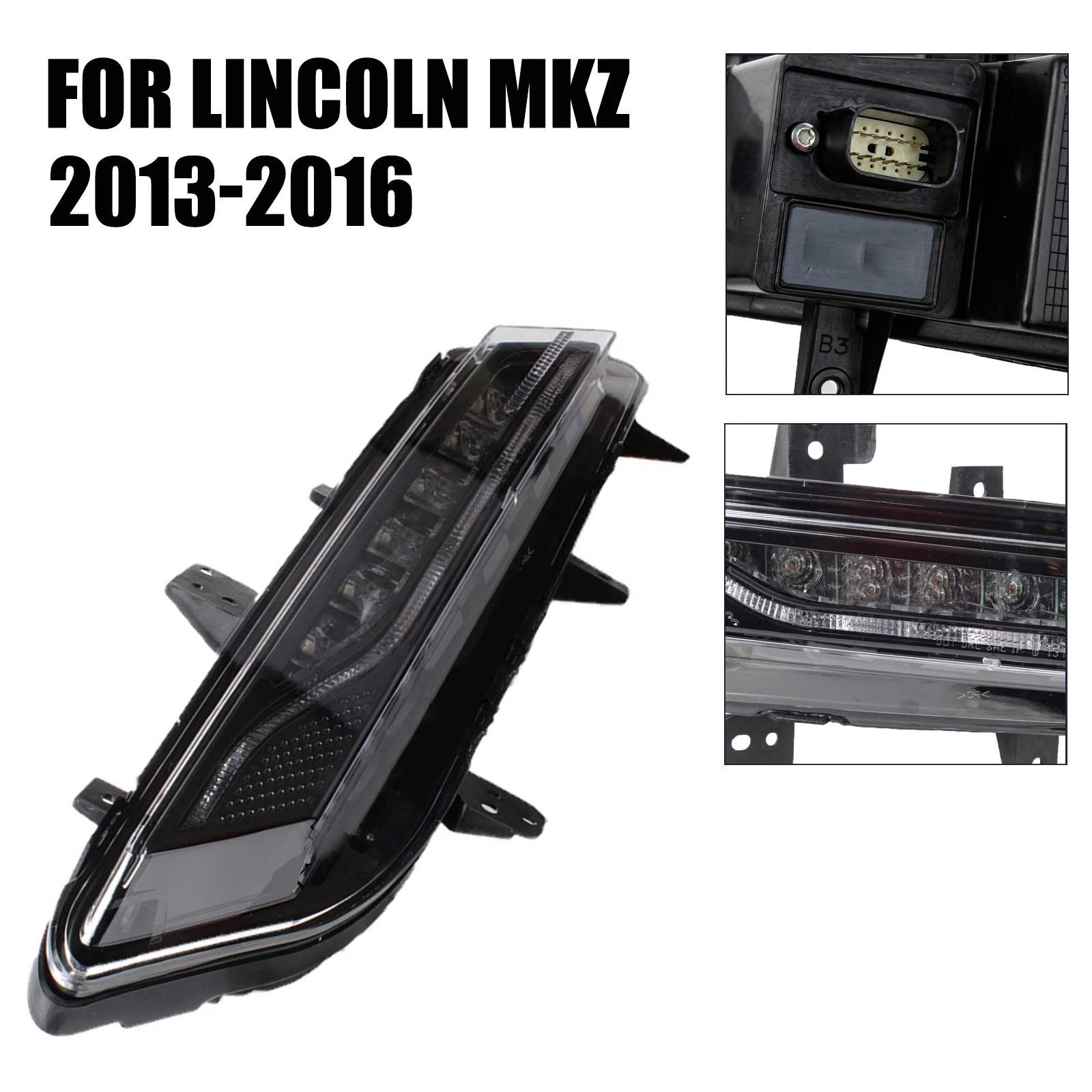 

Светодиодный ные противотуманные фары, дневные ходосветильник для Lincoln MKZ 2013-2016, светильник, передний бампер, противотуманные фары, автомобисветильник ры, аксессуары s