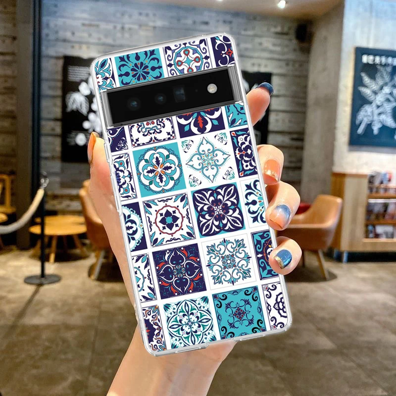 Mandala Flower Totem Shockproof Clear Silicone Phone Case