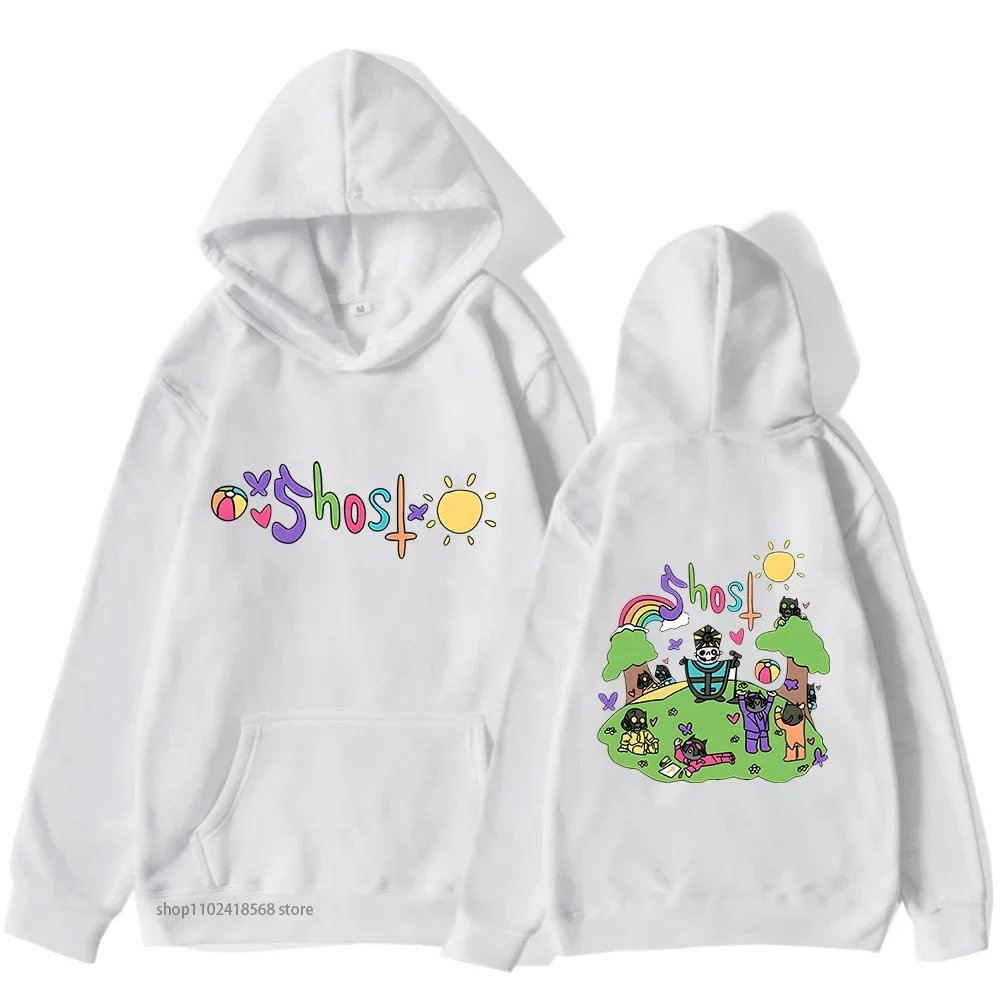 Ghost Music Band Hoodie for Men High Street Sweatshirt Long Sleeve Clothing Streetwear Women Clothing Y2k Sudaderas Fleece Male