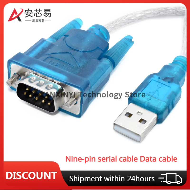 

USB to serial port 9 pins To RS232 Nine-pin serial cable Data cable COM port HL-340 chip converter