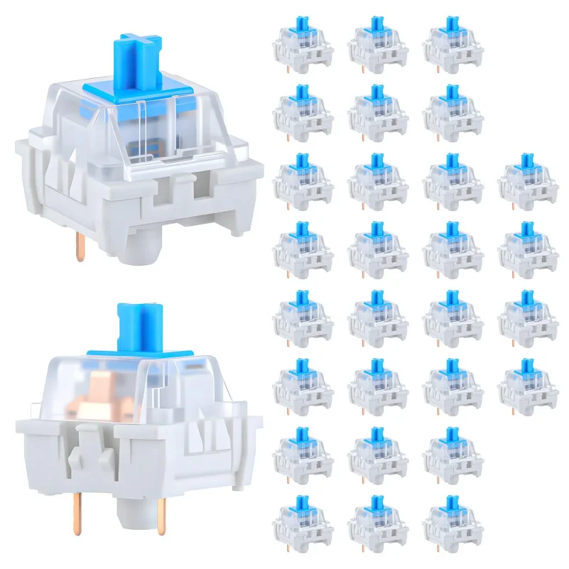 30 PCS 기계식 키보드 스위치 블루 키보드 클리커 교체 키보드 기계식 게임 키보드용 키
